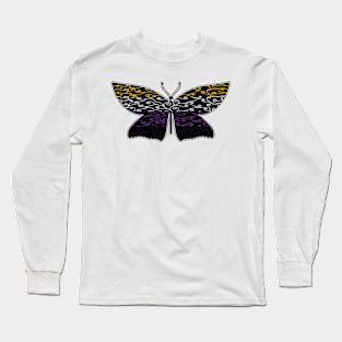 Swirls and Silk - Nonbinary Flag Long Sleeve T-Shirt